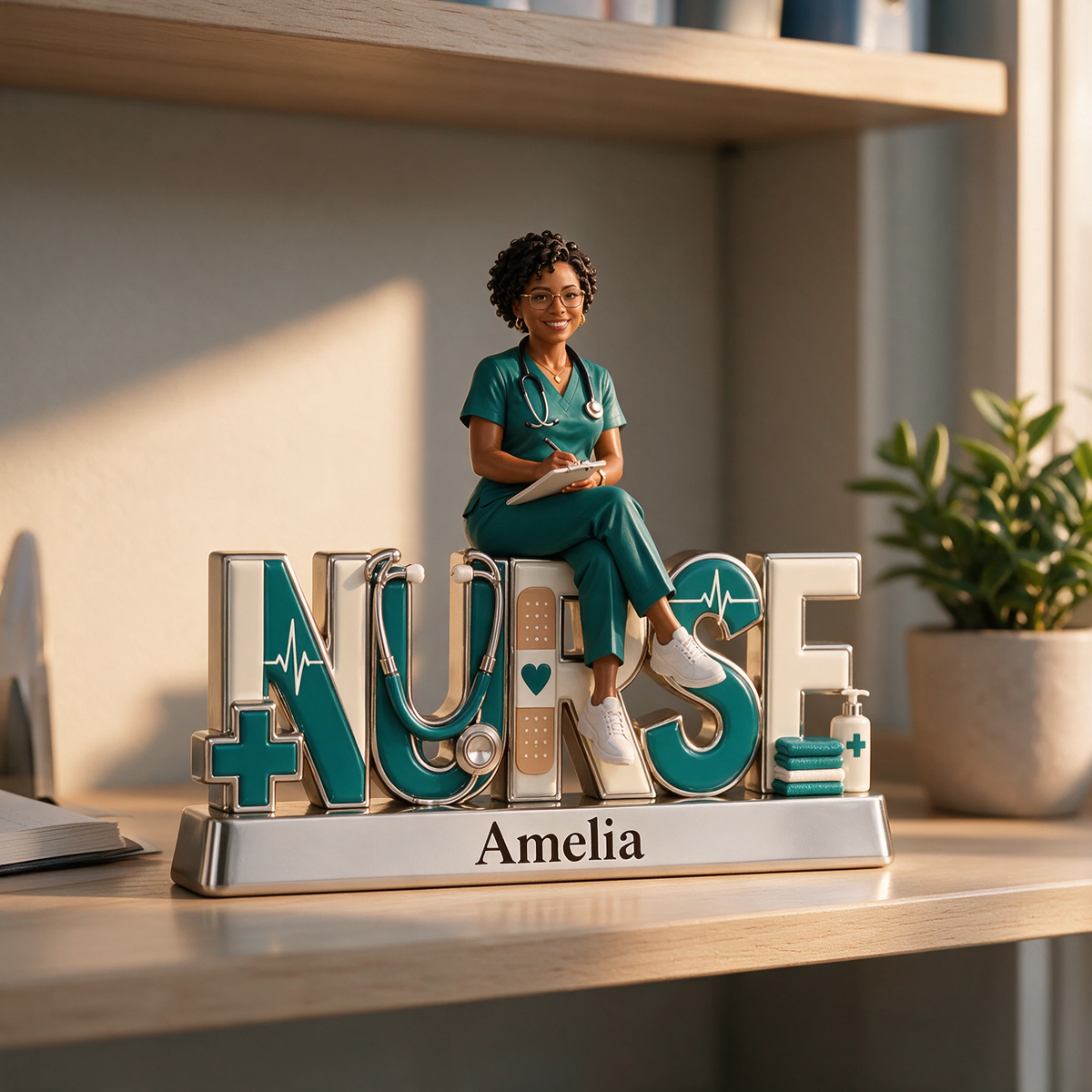 Personalized Custom Photo Nurse Custom Shaped Acrylic Plaque - Gift for Women