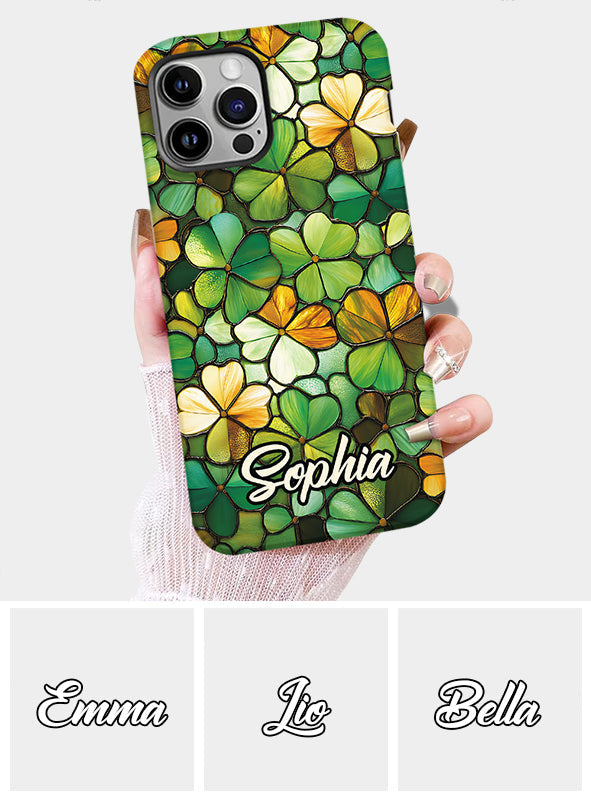 Stolze Iren – Personalisierte Handyhülle mit Allover-Print zum St. Patrick's Day