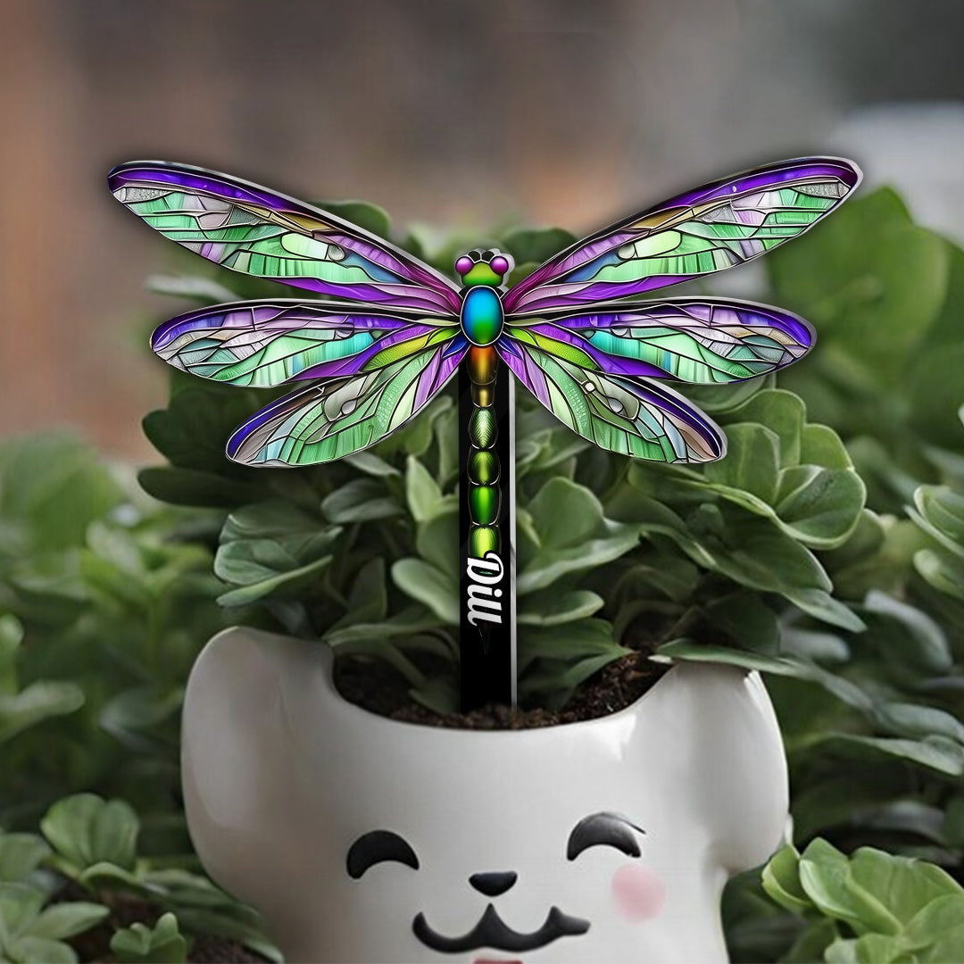 Stunning Hummingbird, Bee, Butterfly... - Personalized Gardening Plant Marker Stake