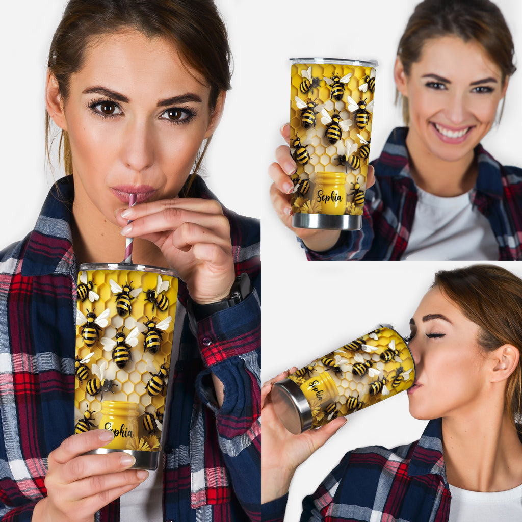 Stunning Bee - Personalized Gardening Tumbler