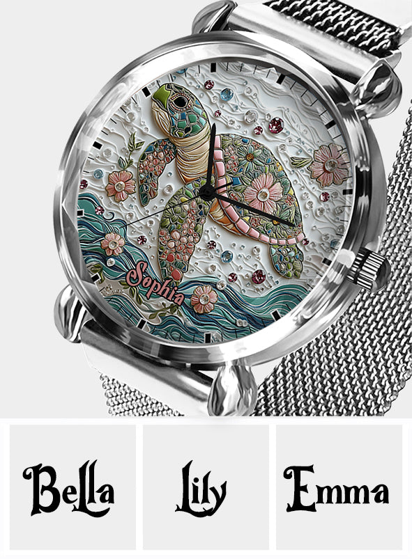 Beautiful Turtle - Personalized Turtle Women Hand Watch