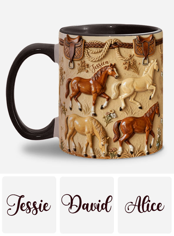 Love Horse - Personalized Horse Accent Mug