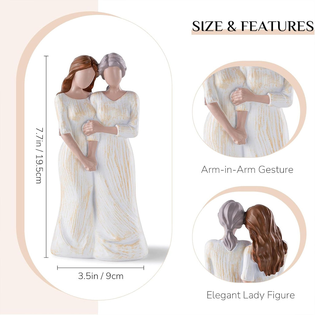 Mother Daughter Figurines Statue