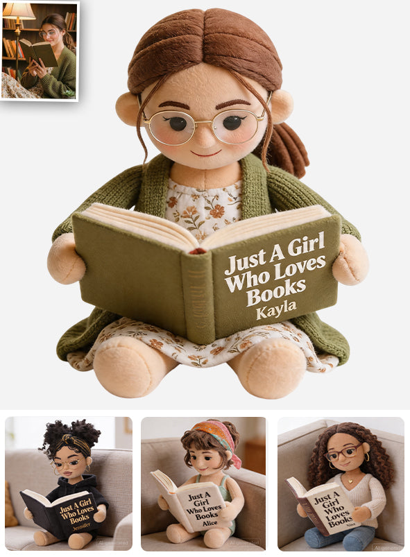 Coussin en Fausse Fourrure Personnalisé - Amour de la Lecture