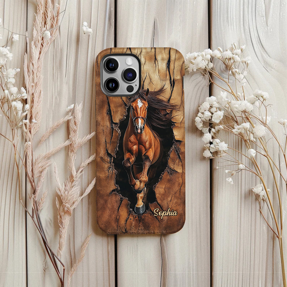 Horse Lovers - Personalized Horse Full Print Phone Case