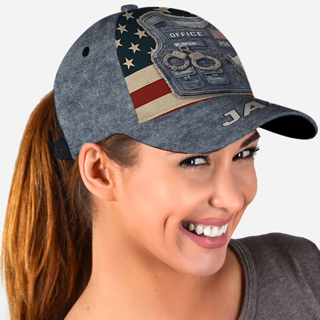 Serve And Protect - Personalized Police Officer Classic Cap