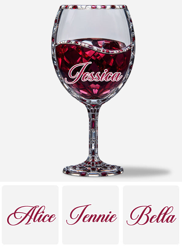 Just A Girl Who Loves Wine - Personalized Wine Custom Shaped Acrylic Plaque