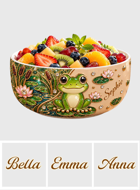 Love Frog - Personalized Frog Ceramic Bowl