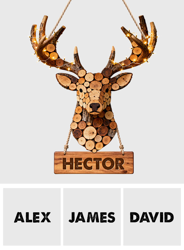 Cadeau idéal pour les passionnés de chasse - Panneau lumineux LED personnalisé sur le thème de la chasse