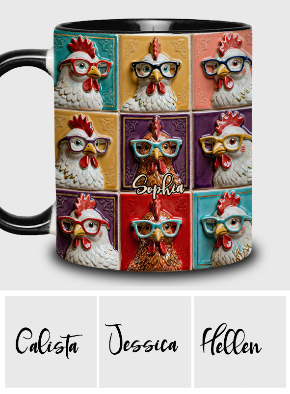 Love Chicken - Personalized Chicken Accent Mug