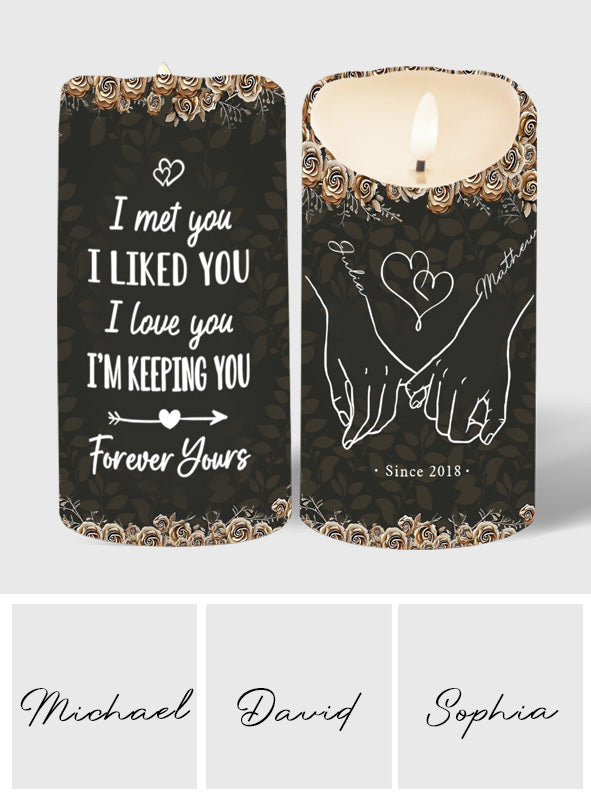 You & Me - Personalized Couple Flameless Candle