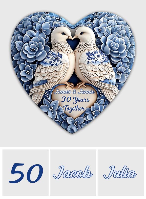 I'm Yours - Personalized Couple Heart Shaped Stone