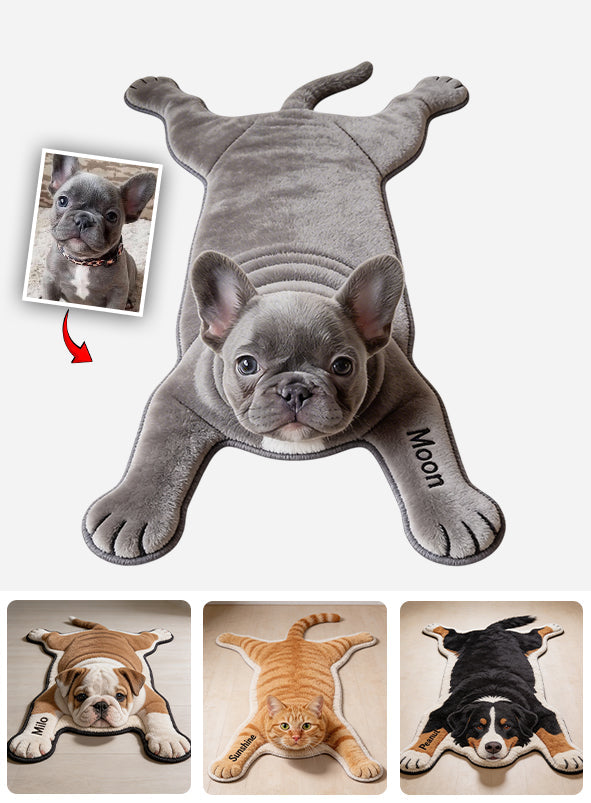 Any Pet Photo - Personalized Dog Non-Slip Tufted Rug