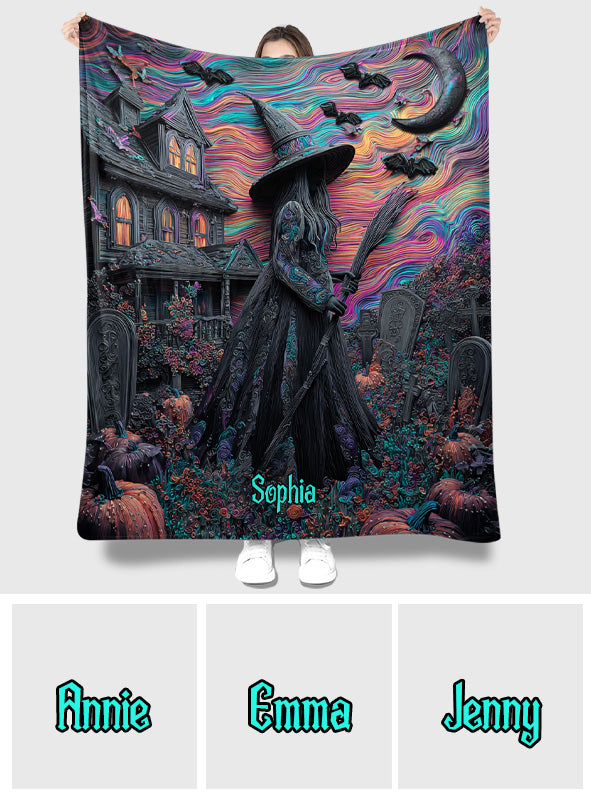 Witch Mansion - Personalized Witch Blanket