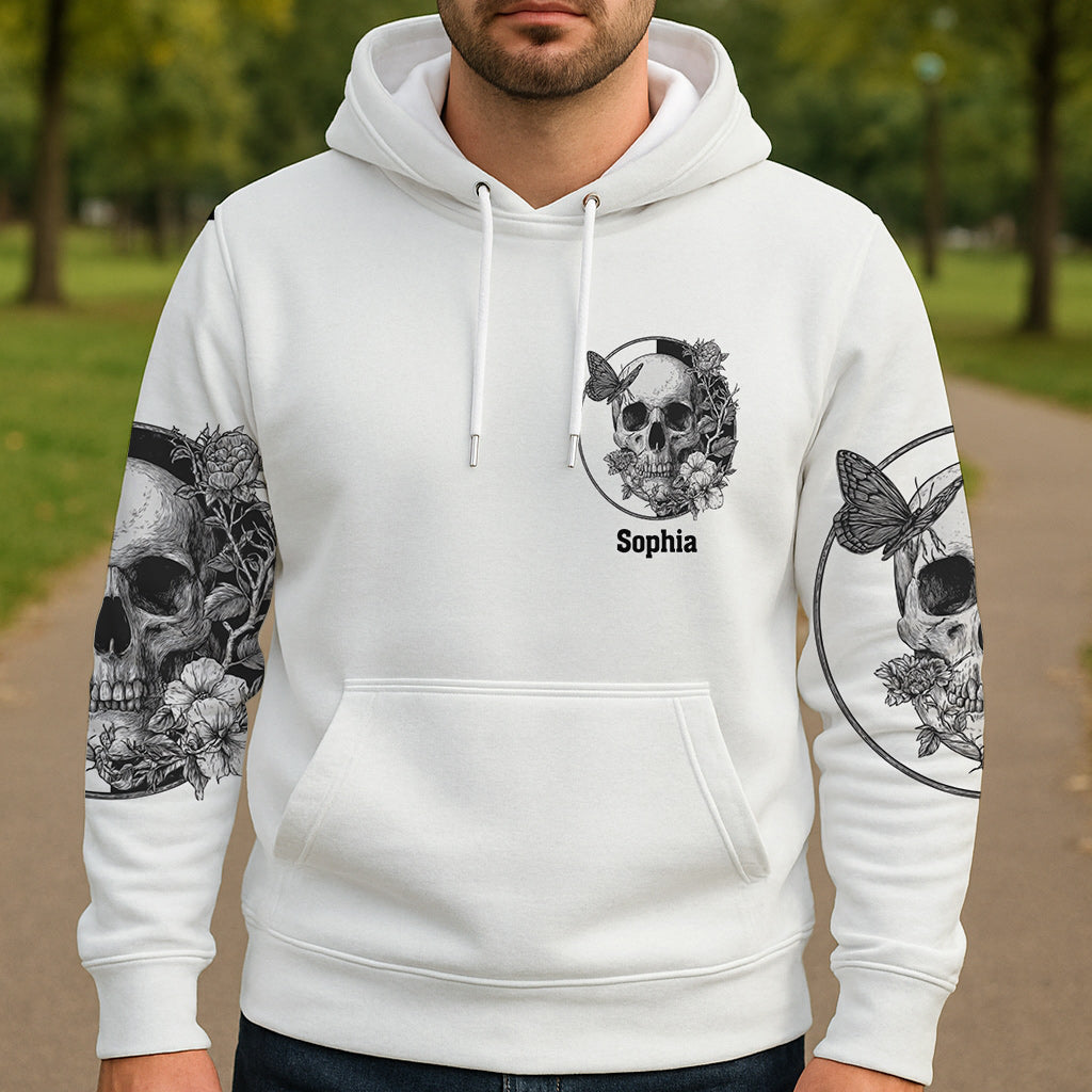 White Skull - Personalized Skull All Over Shirt