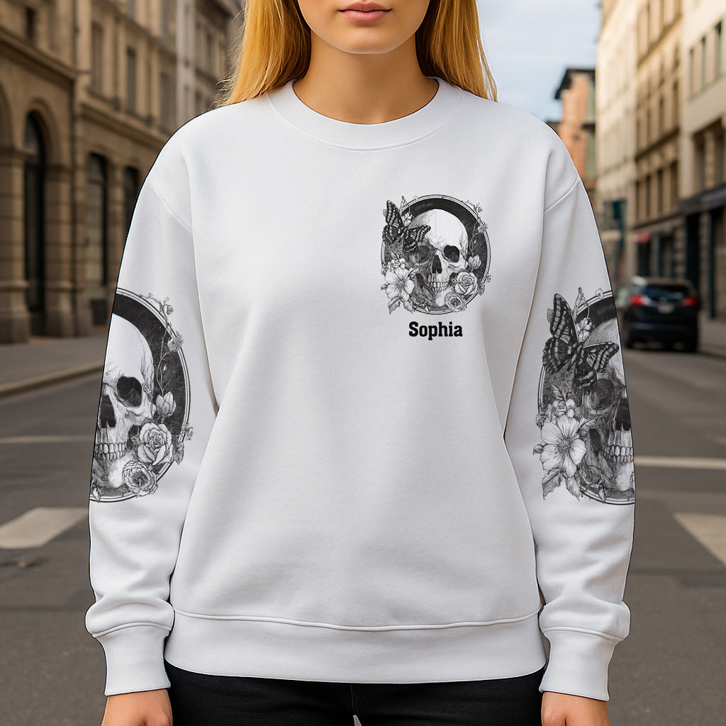 White Skull - Personalized Skull All Over Shirt