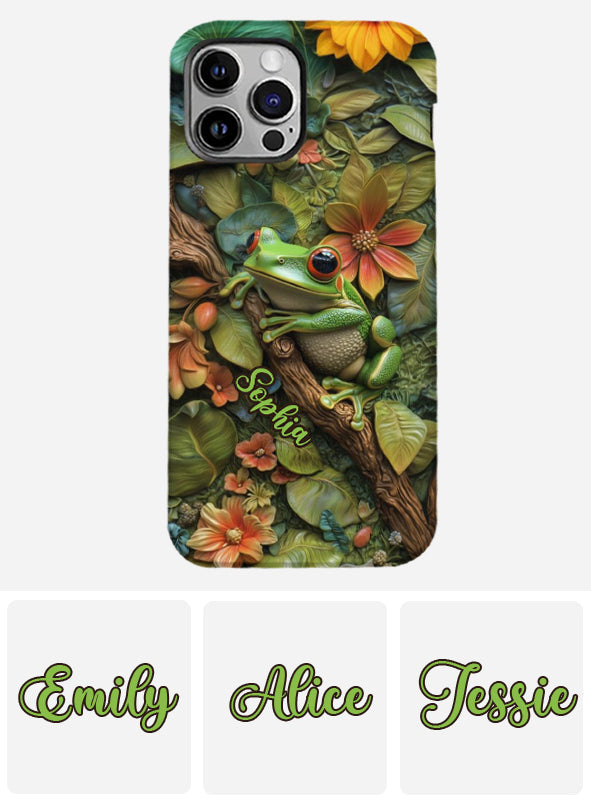 Adorable Frog - Personalized Frog Full Print Phone Case