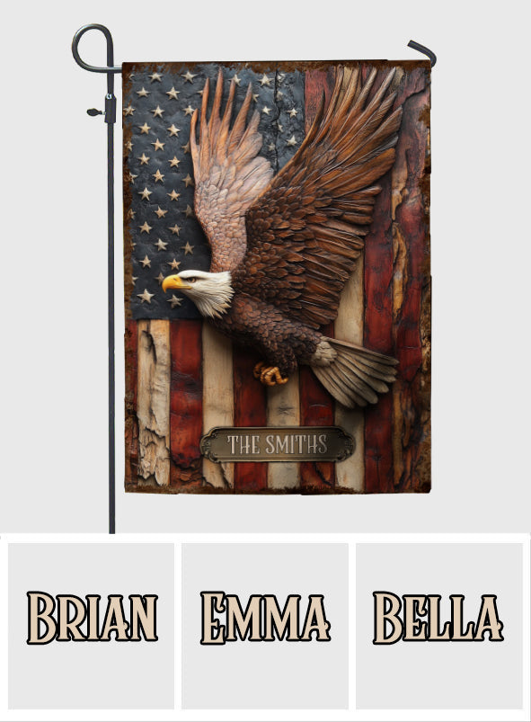 God Bless America - Personalized Independence Day/ 4th of July Garden Flag