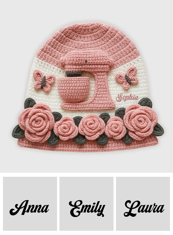Baking Lover - Personalized Baking Beanie Hat With Patches