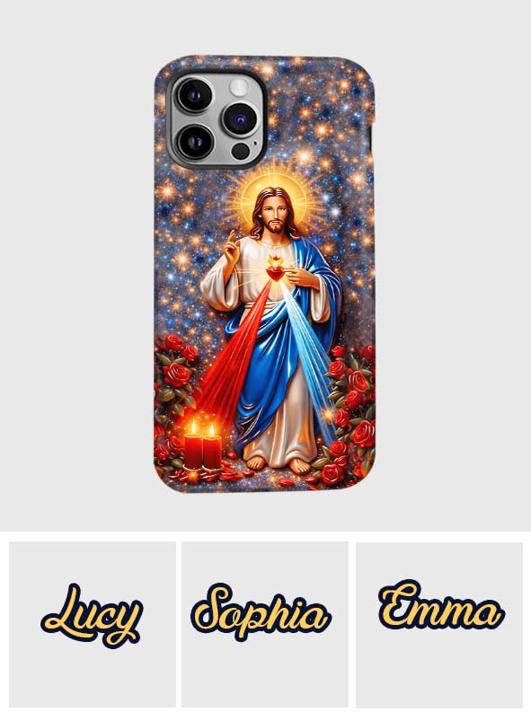 Sacré-Cœur de Jésus - Coque de téléphone personnalisée avec impression chrétienne intégrale