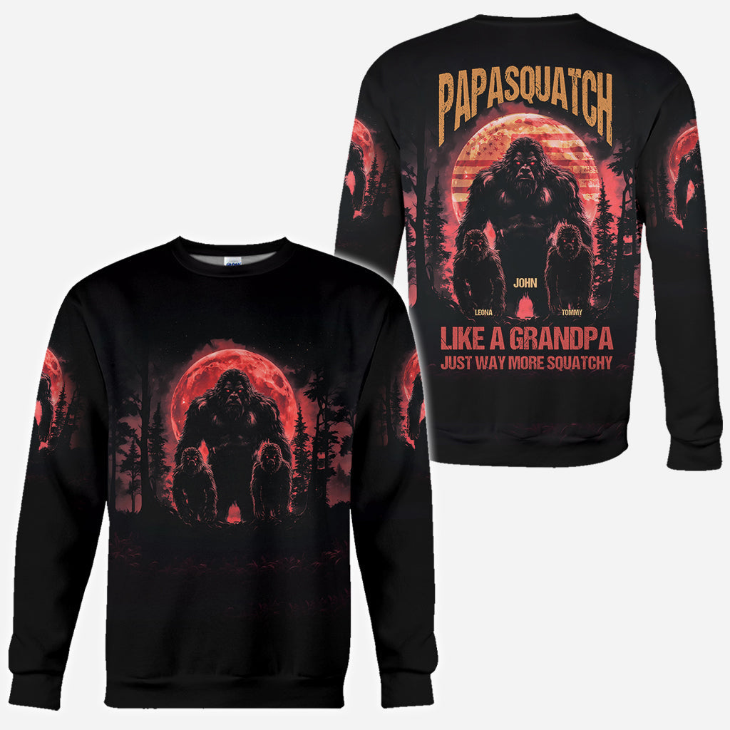 Papasquatch - Personalized Father All Over Shirt