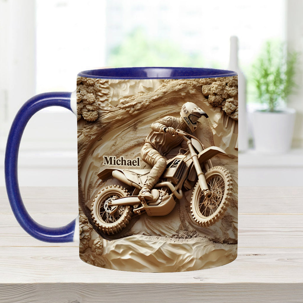 Cool Dirt Bike, Motocross - Personalized Dirt Bike Accent Mug