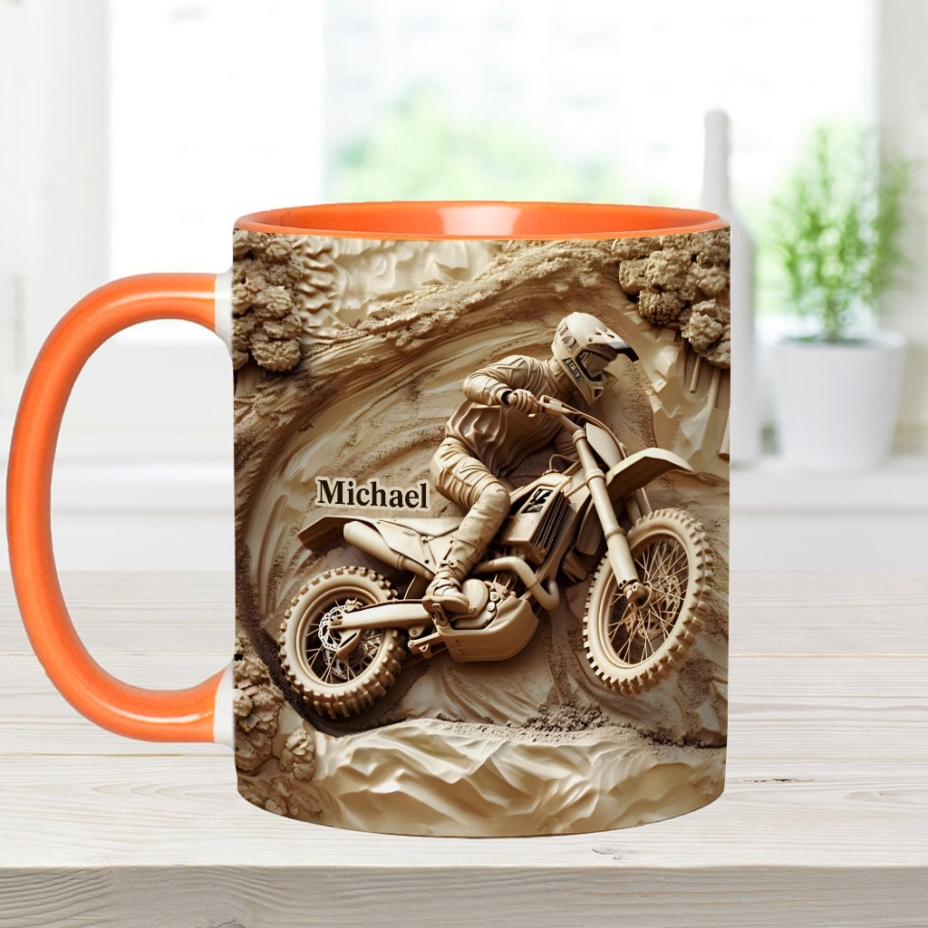 Cool Dirt Bike, Motocross - Personalized Dirt Bike Accent Mug