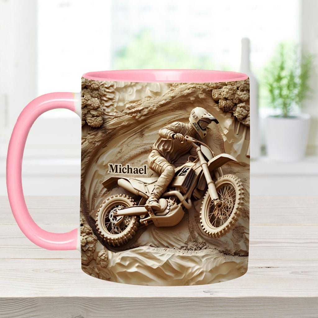Cool Dirt Bike, Motocross - Personalized Dirt Bike Accent Mug