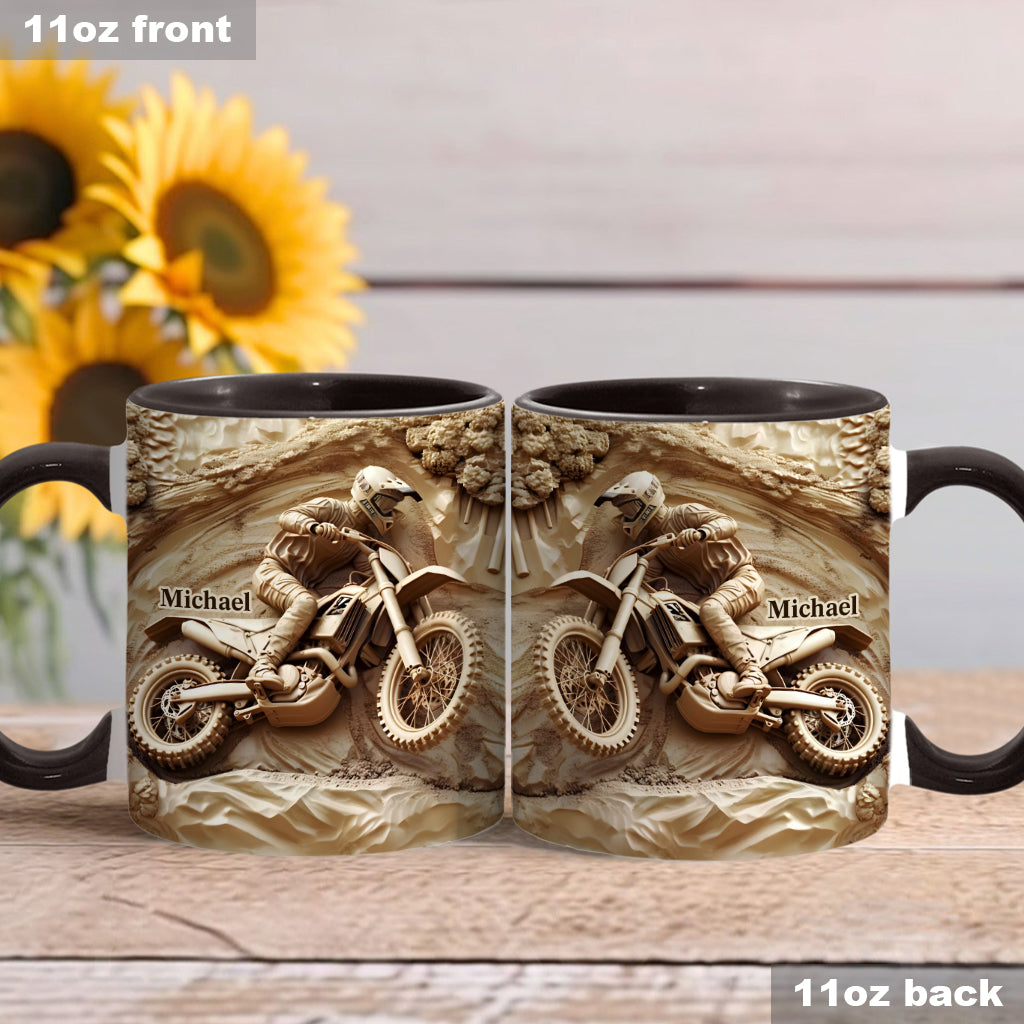 Cool Dirt Bike, Motocross - Personalized Dirt Bike Accent Mug