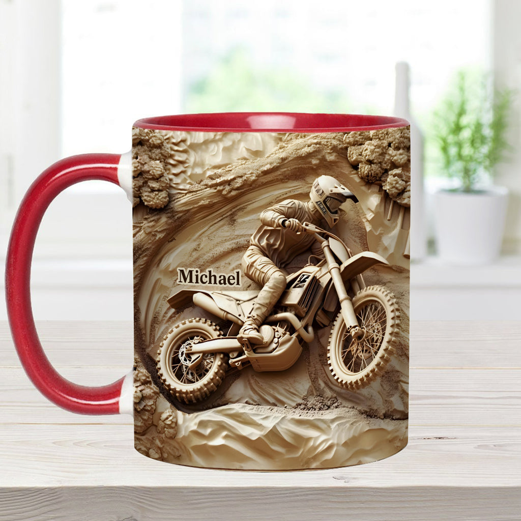Cool Dirt Bike, Motocross - Personalized Dirt Bike Accent Mug
