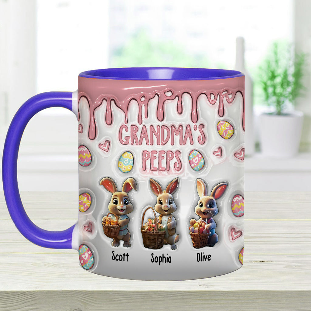 Grandma's Peeps - Personalized Grandma Accent Mug