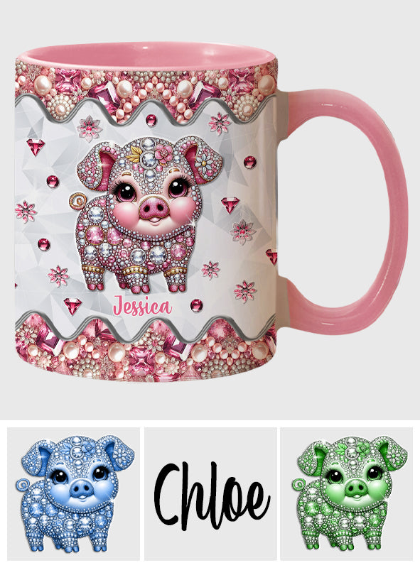 Mug personnalisé « Cochon mignon » pour les amoureux des cochons