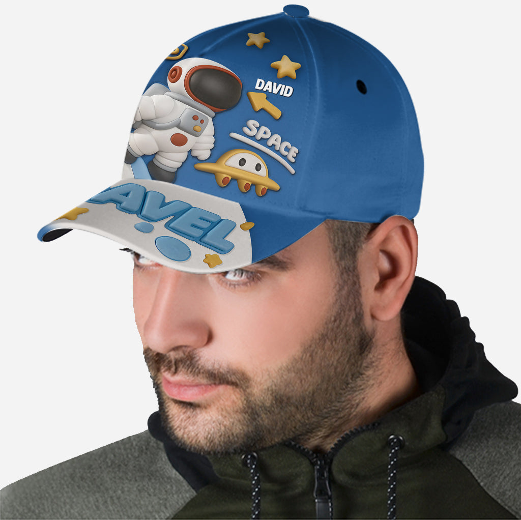 Astronaut & UFO Cute Children's Gift - Personalized Kid Classic Cap