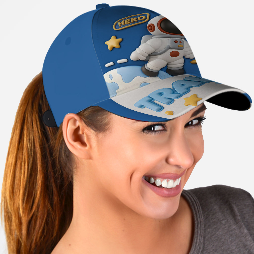 Astronaut & UFO Cute Children's Gift - Personalized Kid Classic Cap