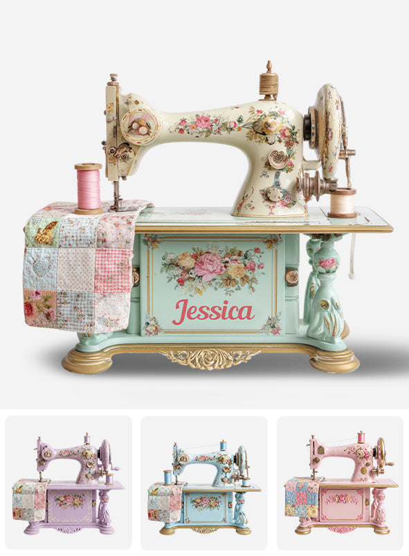 Nähen macht mich glücklich – Personalisierte Acrylplakette in individueller Form