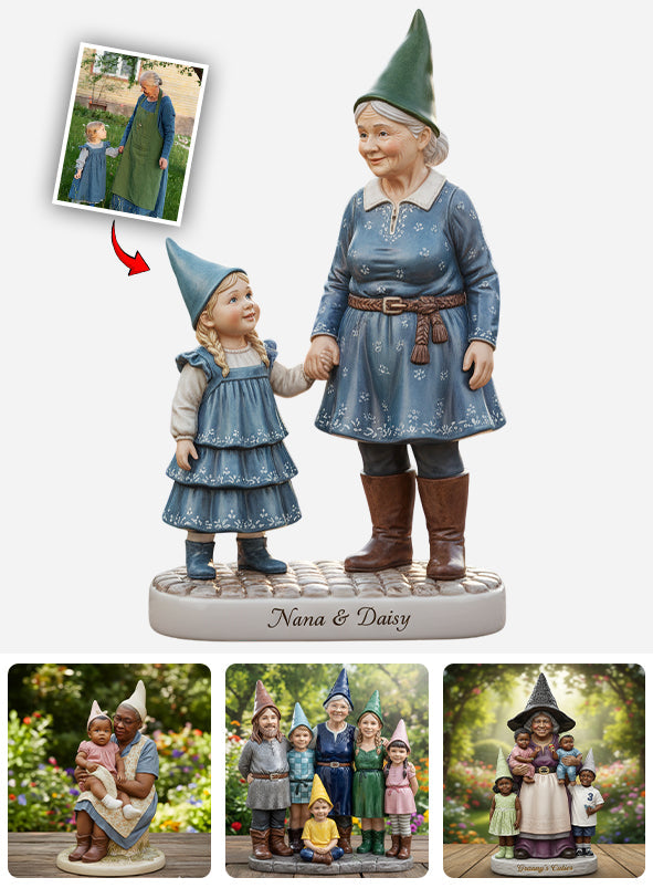 Les petits gnomes de grand-mère - Plaque acrylique personnalisée sur le thème du jardinage