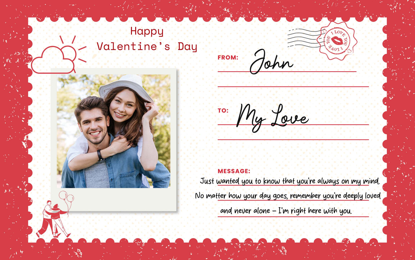 Carte-cadeau pour couple - Carte-cadeau numérique personnalisée