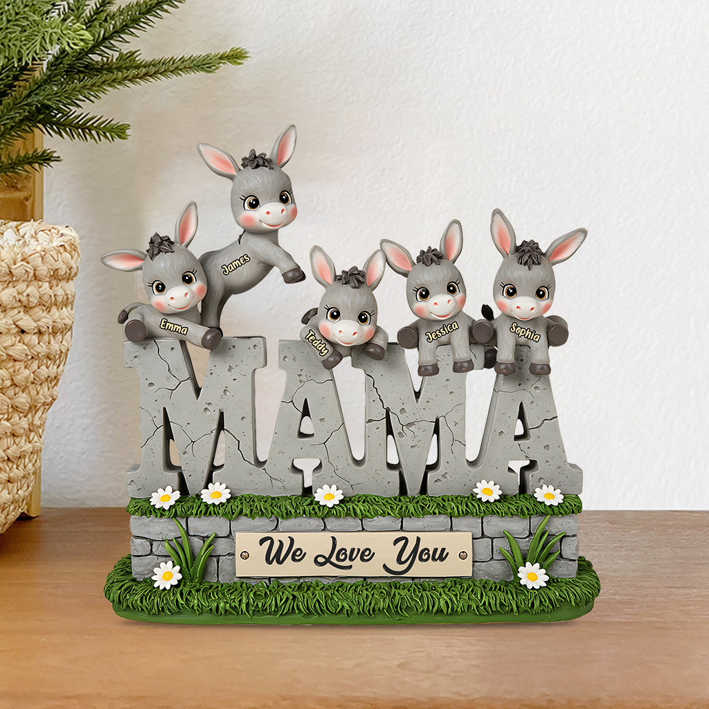 We Love You - Personalized Mother Custom Shaped Acrylic Plaque