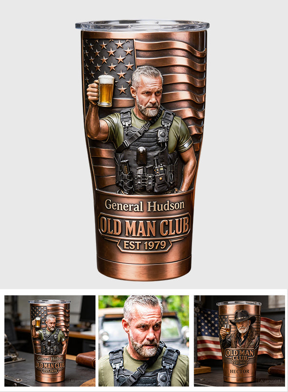 Old Man Club - Personalisierter Geburtstagsbecher