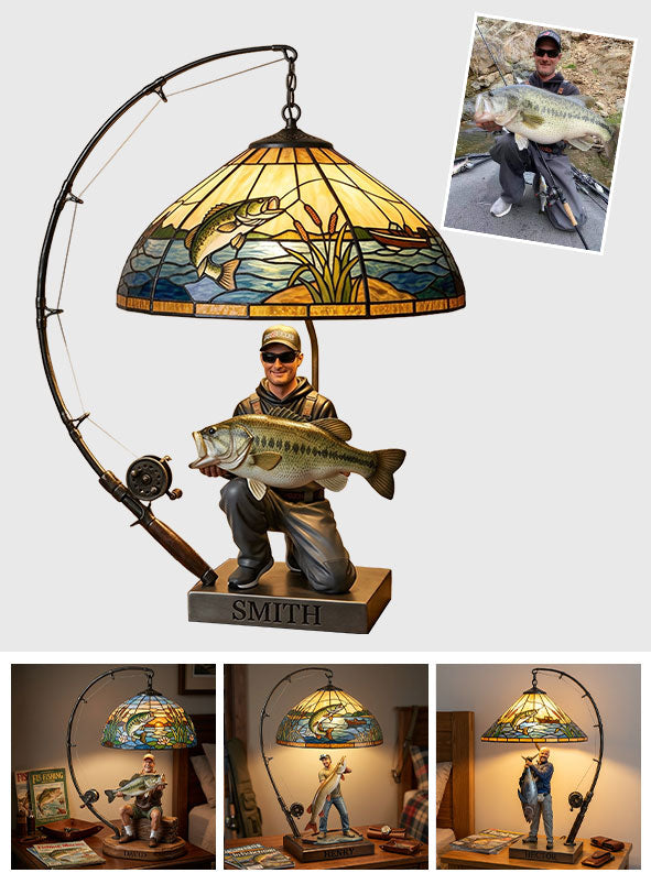 Custom Any Photo Fishing Lovers - Personalized Fishing Acrylic LED Night Light