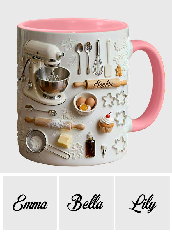 Love Baking - Personalized Baking Accent Mug & Coaster