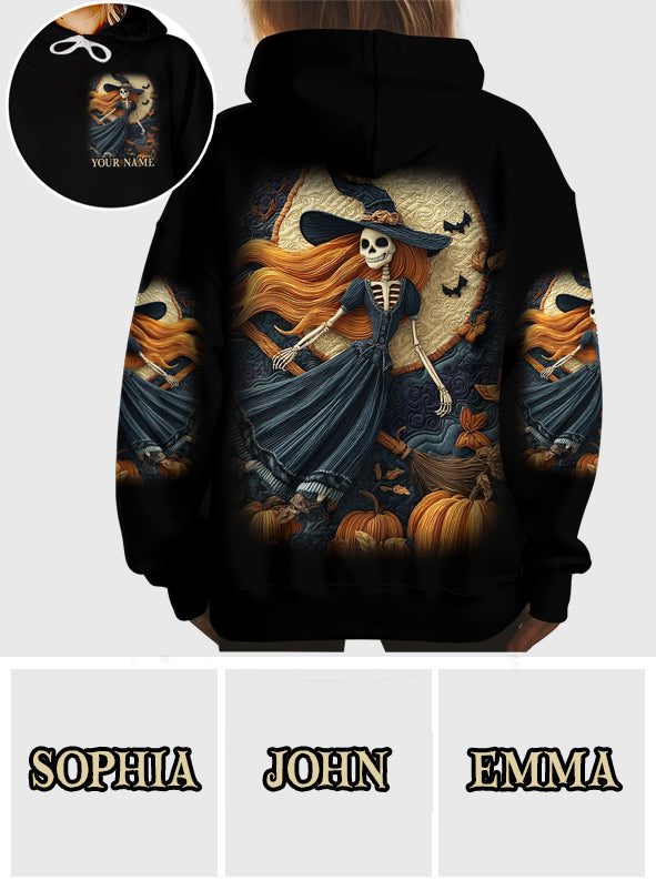 Skull Witch - Personalized Witch All Over Shirt