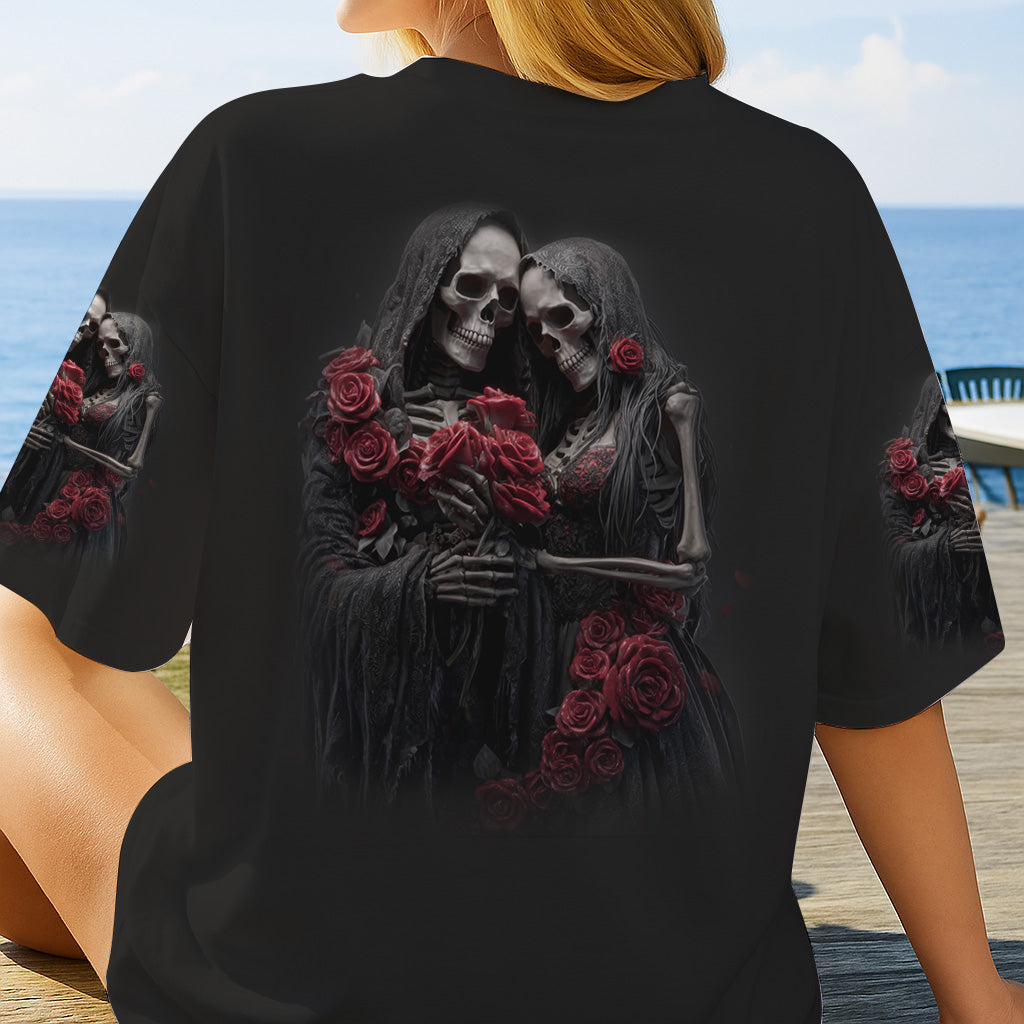 Till Death Do Us Part - Personalized Skull All Over Shirt