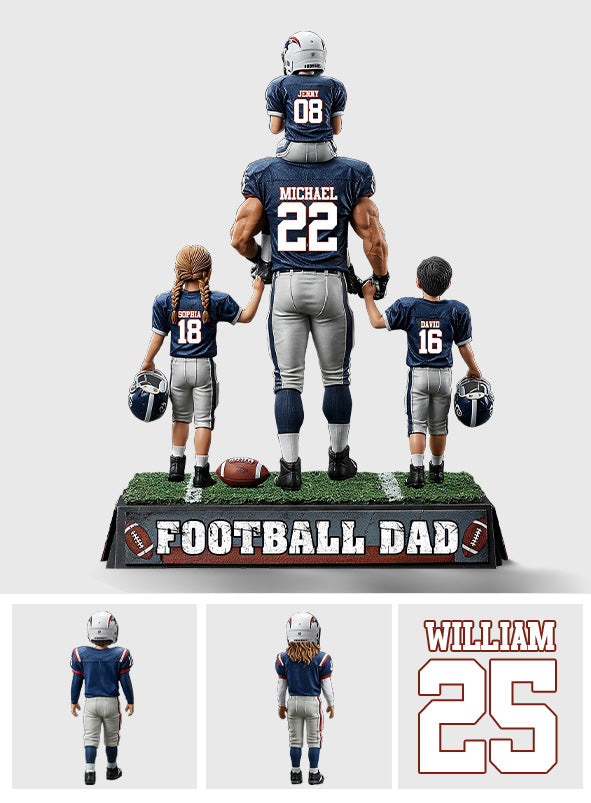 Football Dad - Personalized Football Custom Shaped Acrylic Plaque