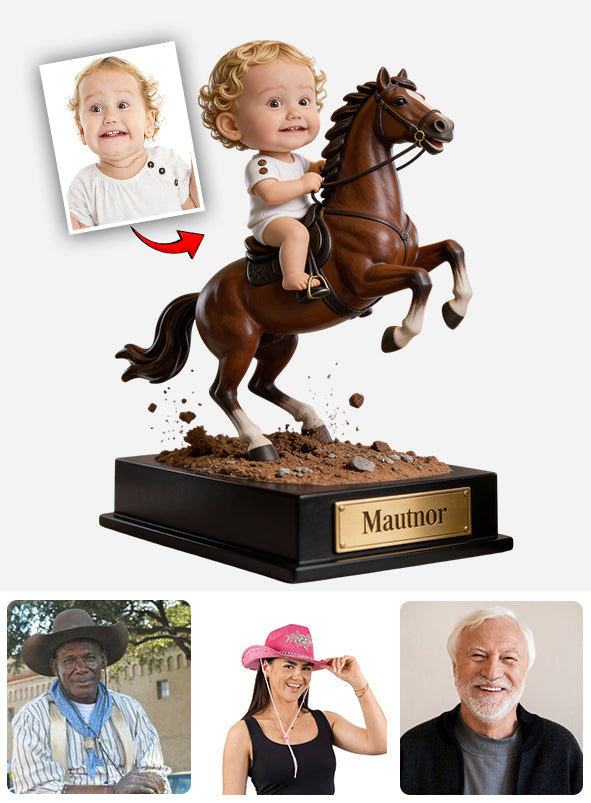 Pferdeliebhaber, Pferdefreunde – Personalisierte Acrylplakette in Pferdeform