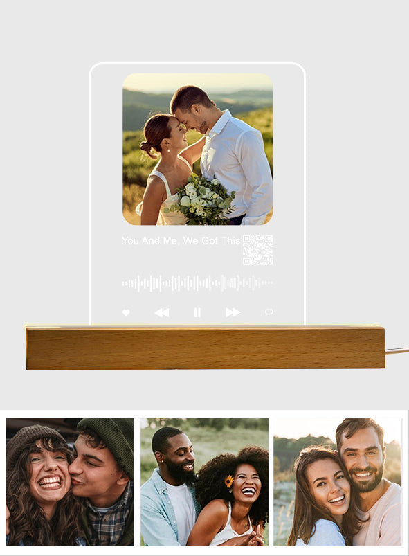 Create Your Own Love Song - Personalized Couple LED Night Light