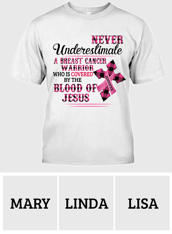 Christian Faith Pink Ribbon - Personalized Breast Cancer Awareness T-shirt And Hoodie