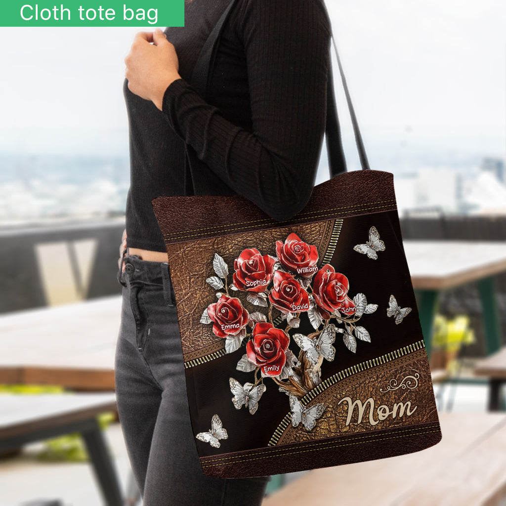 Beautiful Roses Gift For Mom, Grandma,... - Personalized Mother Tote Bag