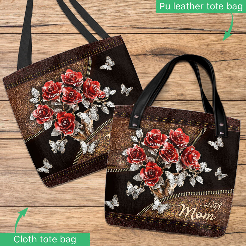 Beautiful Roses Gift For Mom, Grandma,... - Personalized Mother Tote Bag