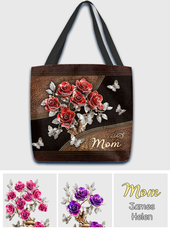 Beautiful Roses Gift For Mom, Grandma,... - Personalized Mother Tote Bag